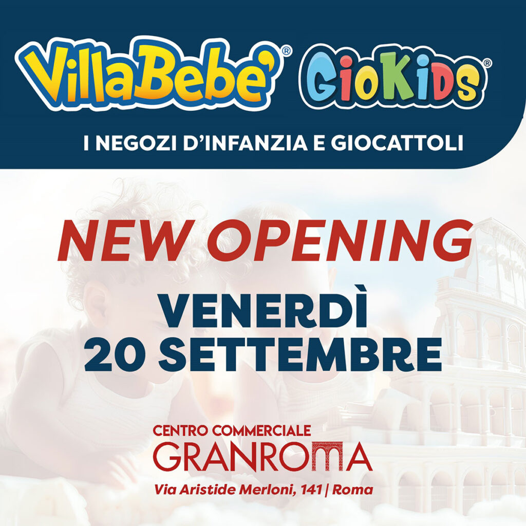 Nuova apertura Villabebè Giokids