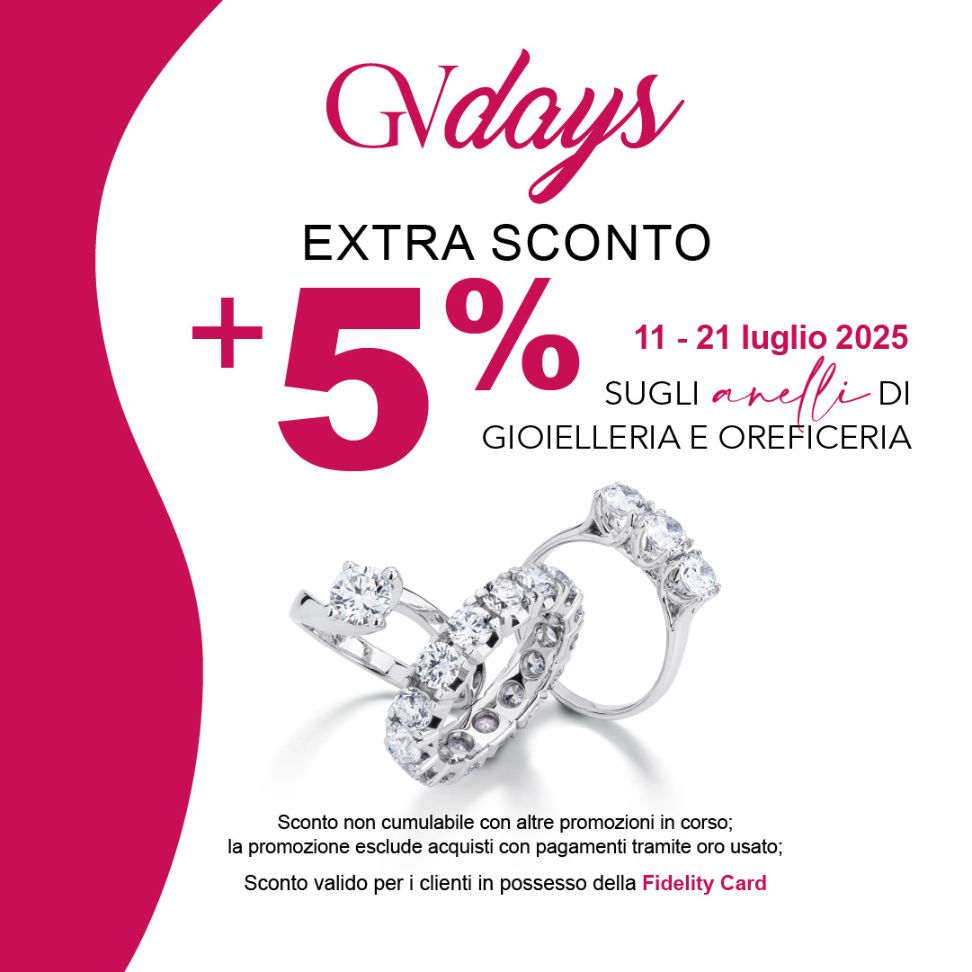 Immagine promozionale di Gioielli di Valenza al Centro Commerciale Granroma